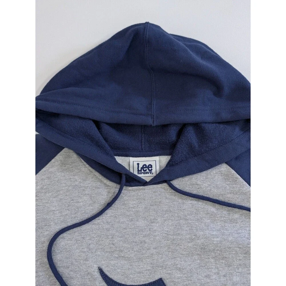 Vintage Detroit Tigers Embroidered Hoodie L Baseball Y2K 07 Lee Sport Sweatshirt